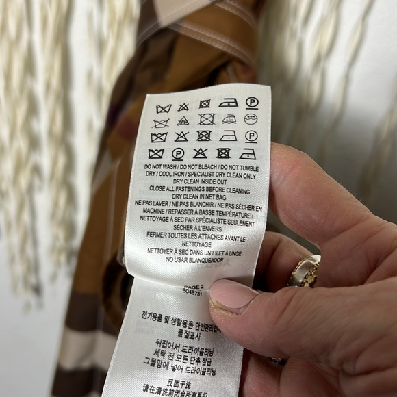 Authentic Burberry Nova Check Wrap Shift Dress Size US2 - Picture 16 of 16